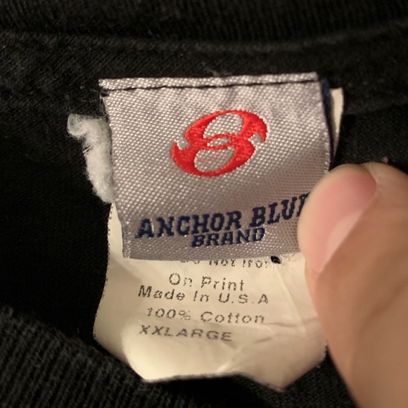 Vintage Anchor Blue Graphic Tee Sz XXL - Picture 3 of 5